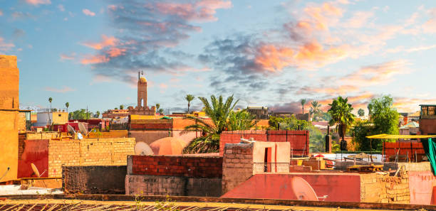 istock Panoramic view of Marrakesh and old medina, Morocco 1177088896