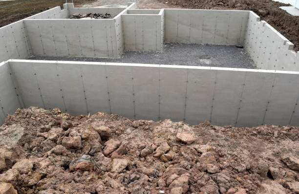 istock New Home House Construction Concrete Cement Foundation Basement Builders 1177093604