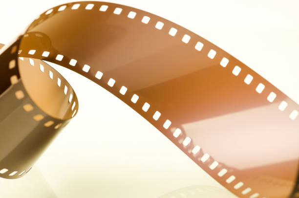 istock Glossy film on white abstract background 1177093727