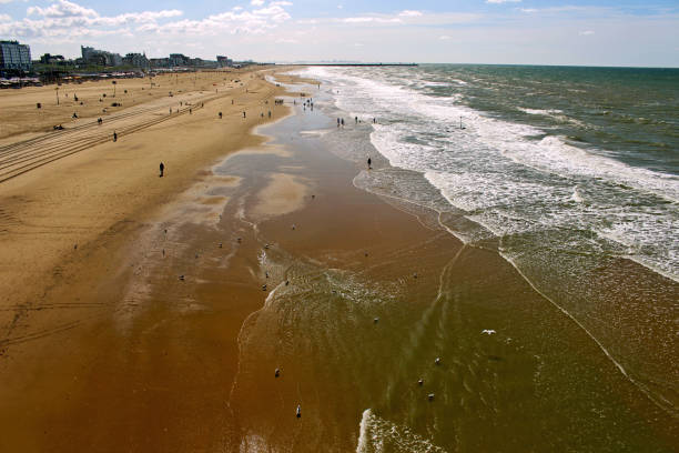 istock Beach line in the Netherlands (the Hague) 1177094140