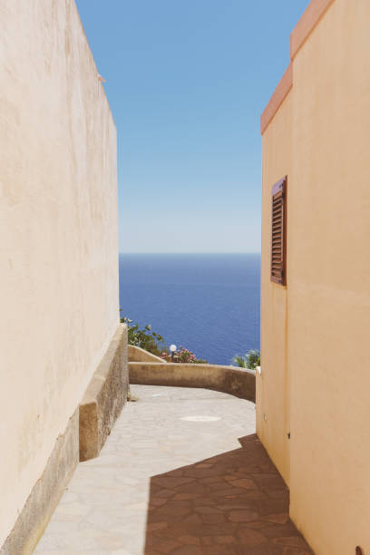Little lane in Scauri Village in Pantelleria