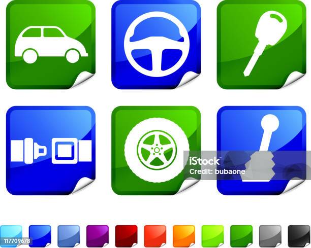 Grünes Auto Lizenzfreie Vektor Iconset Stock Vektor Art und mehr Bilder von Auto - Auto, Autoschlüssel, Computergrafiken