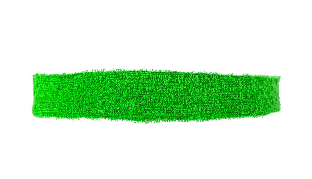 istock Narrow training headband isolated on a white background. Green color. 1177097335