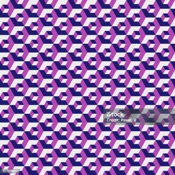 Geometric Hexagonal Pattern Pink Color Grid Texture Seamless Hexagon ...