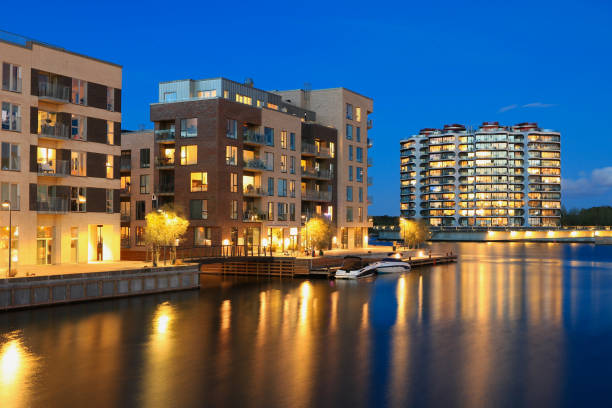 istock Scandinavian city by Night 1177102815