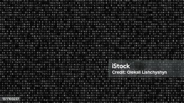 Binary Computer Code Background Digital Background Matrix 3d Rendering ...