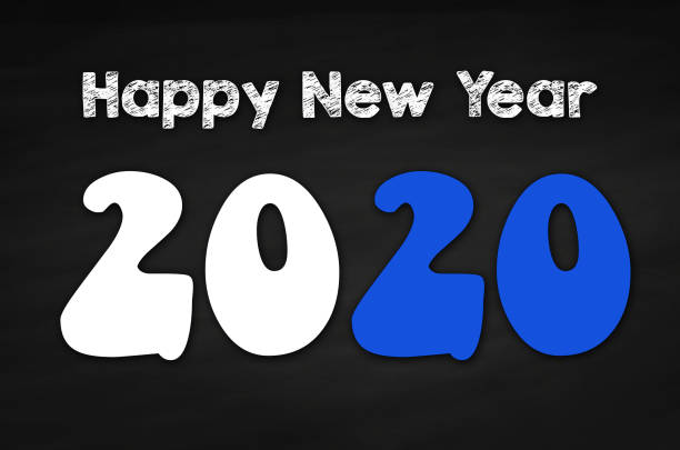 Happy New Year 2020 stock photo