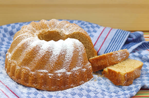 istock traditional bundt cake with two slices 1177104048
