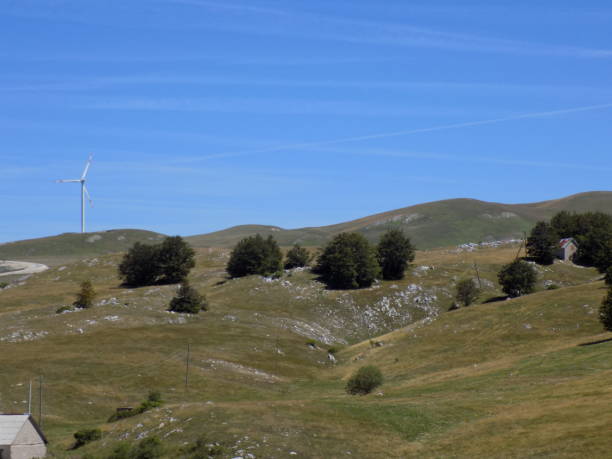 istock Wind farm on the mountain top 1177104230
