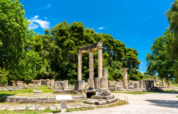 istock The Philippeion at Olympia in Greece 1177114027