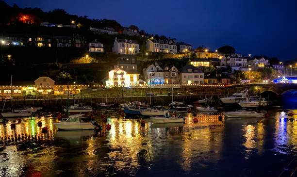 istock Autumn evening view across a Cornish harbour 1177114445