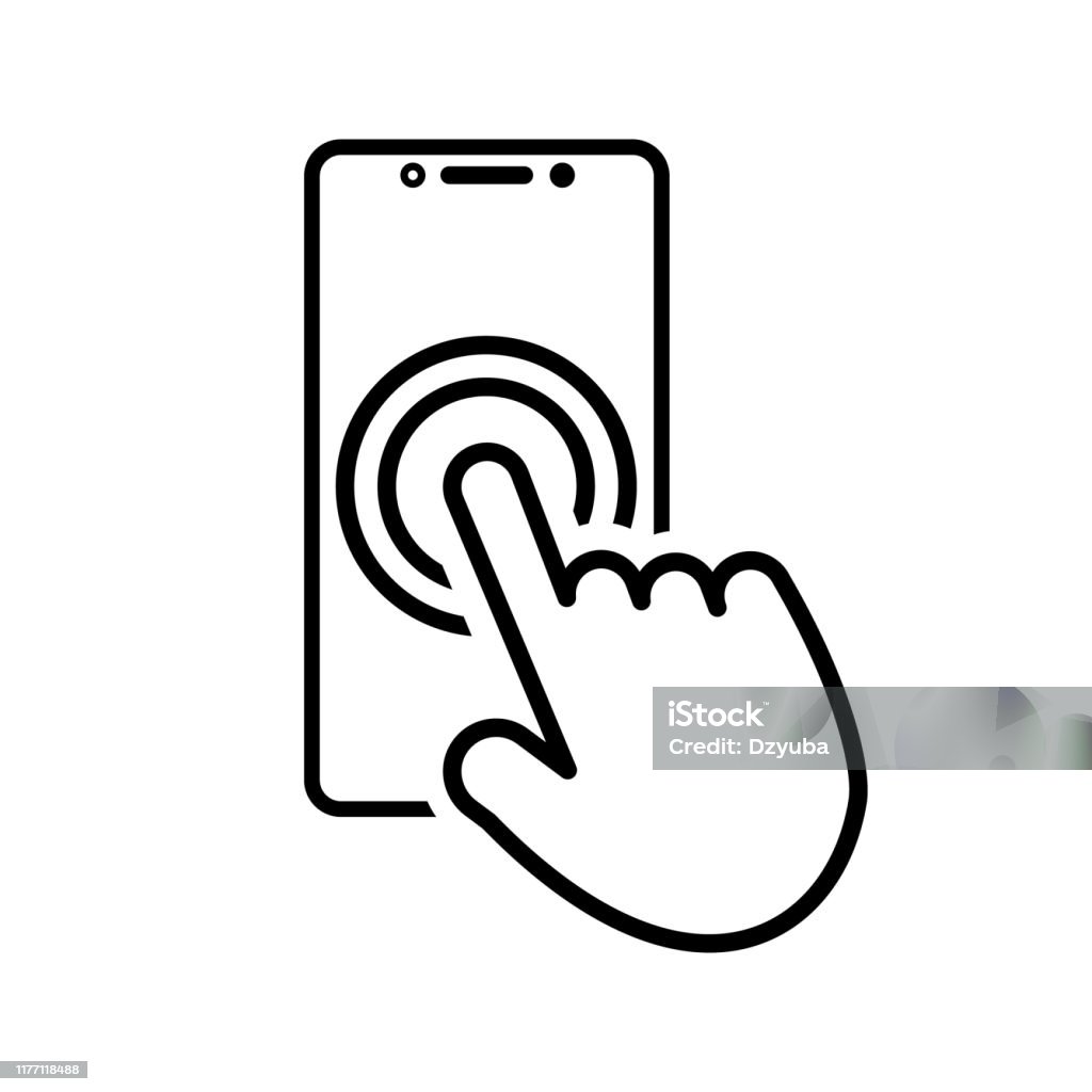 Touch smartphone icon with hand for your projects Touch smartphone icon with hand for your projects. Vector illustration. Icon Symbol stock vector Touch smartphone icon with hand for your projects Touch smartphone icon with hand for your projects. Vector illustration. Icon Symbol stock vector