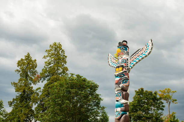 Jangseung, Korean traditional totem pole at the village entrance.