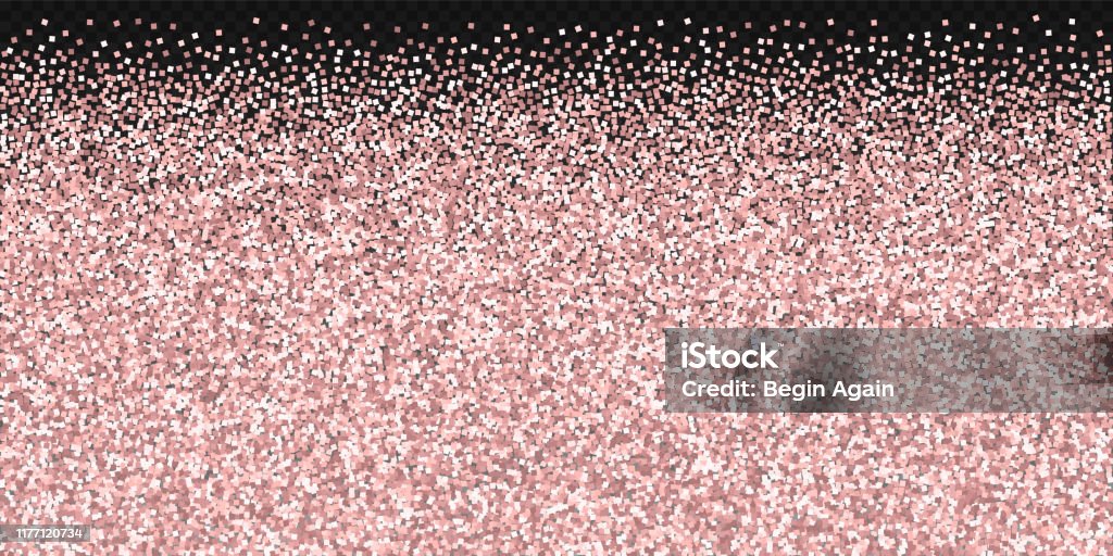 Pink Gold Glitter Luxury Sparkling Confetti Scatt Stock Illustration