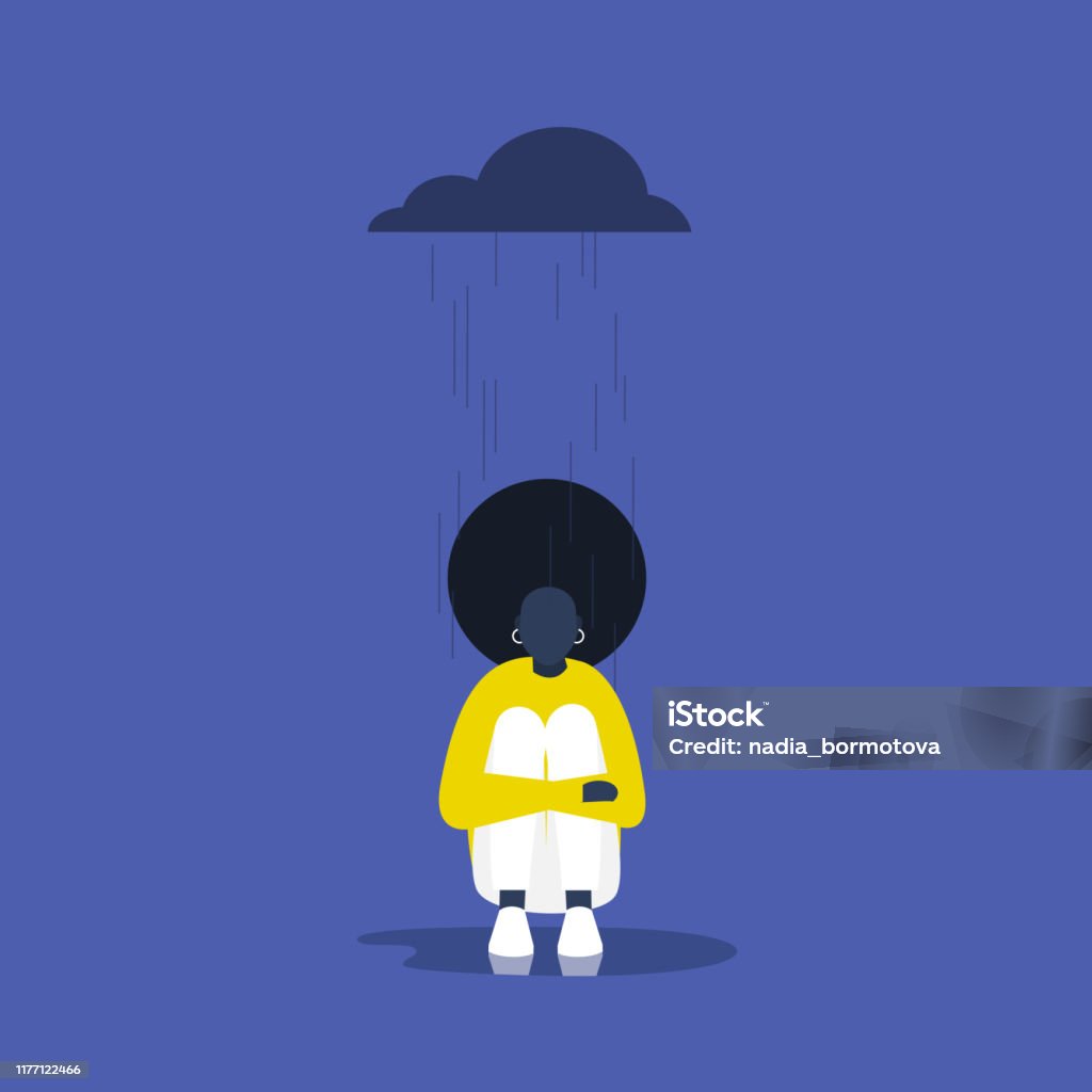 Ilustración de Depresión Psicología Salud Mental Lluvia Nube Joven Personaje Femenino Negro Sentado Bajo La Lluvia Ilustración Vectorial Editable Plana Imágenes Prediseñadas Concepto y más Vectores Libres de Derechos de Salud mental - Ilustración de Depresión Psicología Salud Mental Lluvia Nube Joven Personaje Femenino Negro Sentado Bajo La Lluvia Ilustración Vectorial Editable Plana Imágenes Prediseñadas Concepto y más Vectores Libres de Derechos de Salud mental -