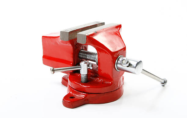 Red vice tool stock photo