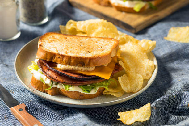 istock Homemade Fried Bologna Sandwich 1177132489
