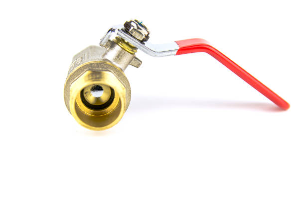 Water ball valve. Plumbing equipment. Plumbing repair. Place for the test.