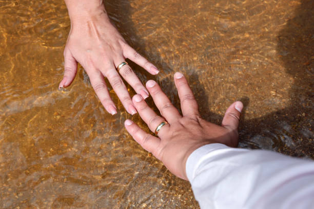 istock United hands and wedding rings 1177138635
