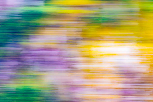 Colorful abstract landscape with blurred motion, Rudyerd Bay, Misty Fiords National Monument
