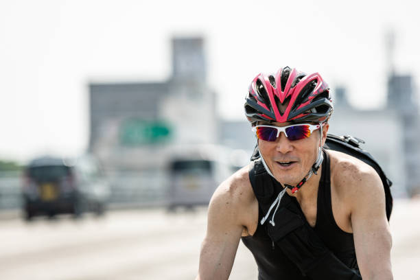 istock Active seniors enjoying a race bicycle 1177144373