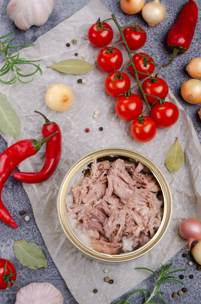 istock Canned meat in metal 1177150426