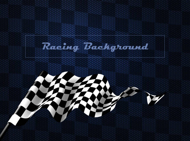 illustrazioni stock, clip art, cartoni animati e icone di tendenza di sfondo bandiera da corsa - checkered flag auto racing flag sports race