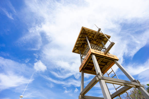 istock Beach guard tower at thailand. 1177155535