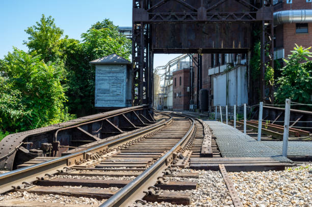istock Railroad Tracks beside Warehouse 1177155544