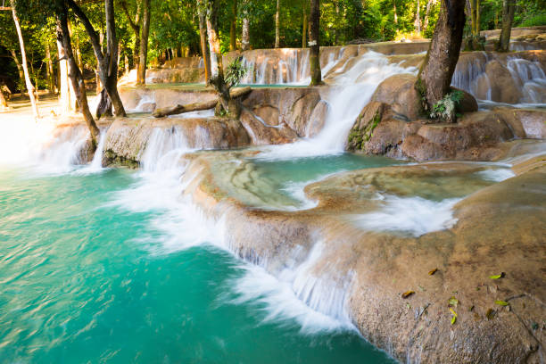 istock Tad Kuang Si, A great waterfall in Laung Prabang ,Laos 1177155585