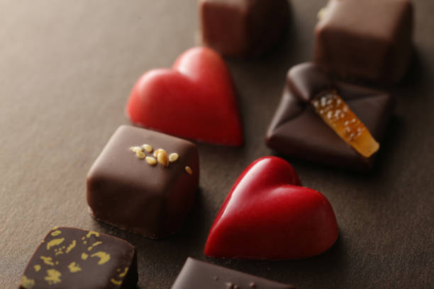 istock A collection of Valentine chocolates with heart-shaped chocolate 1177156703
