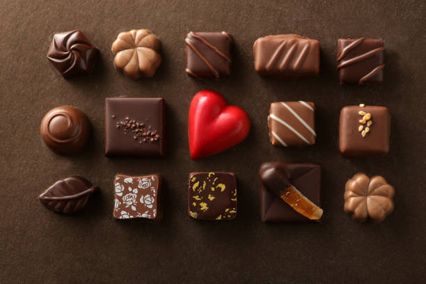 istock A collection of Valentine chocolates with heart-shaped chocolate 1177156785