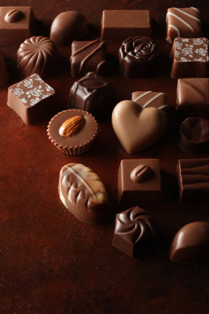 istock A collection of Valentine chocolates with heart-shaped chocolate 1177156823