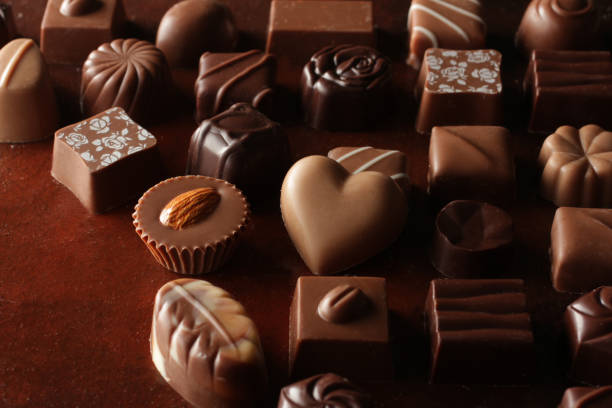 istock A collection of Valentine chocolates with heart-shaped chocolate 1177156864
