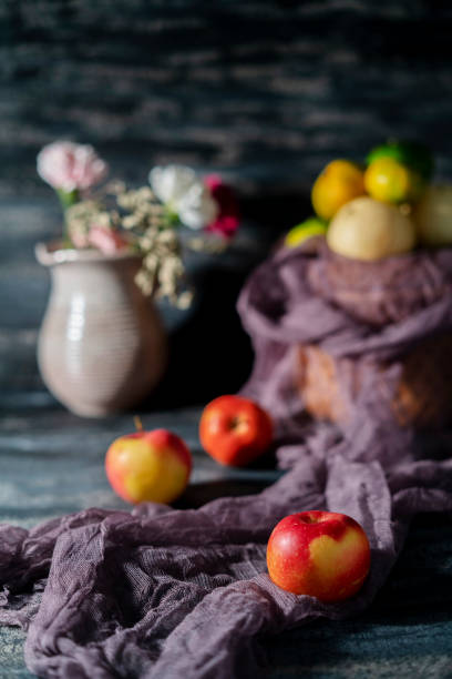 istock still life: fruits and flower pot 1177156944
