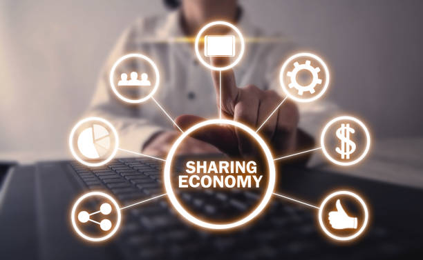 istock Sharing economy. Business, Internet, Technology 1177161164