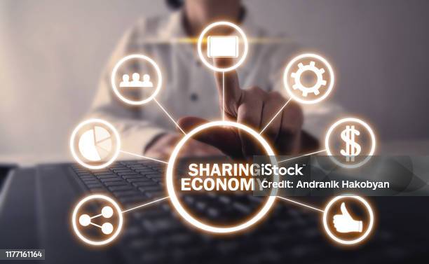Sharing Economy Business Internet Technology Stock Photo - Download Image Now - Sharing Economy, Business, Communication