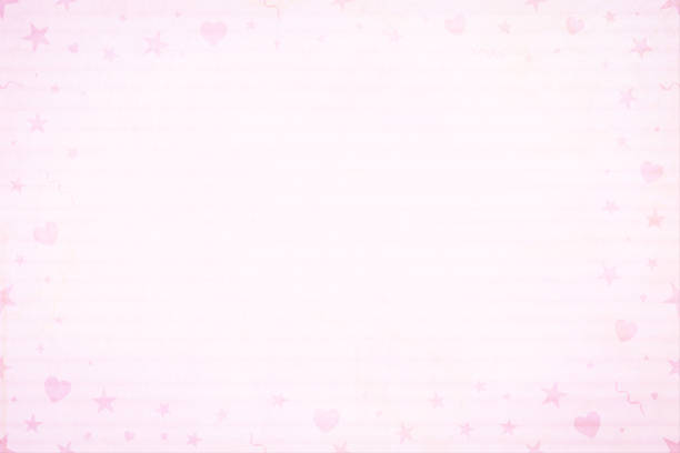 ilustrações, clipart, desenhos animados e ícones de a luz macia cor-de-rosa horizontal coloriu fundos do frame da foto elementos pequenos do partido, coração, redemoinhos, confetti na beira. - ornate swirl heart shape beautiful