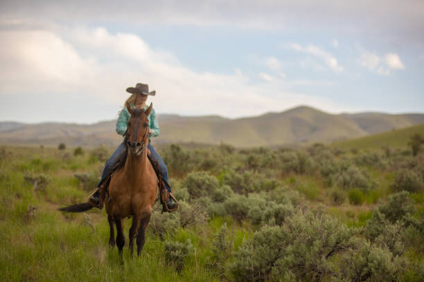 istock Cowgirl Horseback Riding 1177164165