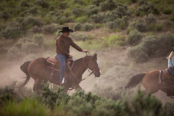 istock Ranchers on horses in Utah, USA 1177165567