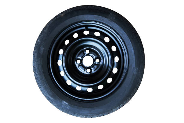 istock spare rubber tire isolated on white background 1177166422