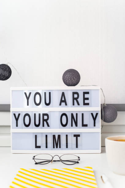 istock Motivational phrase on the desktop for success 1177167541
