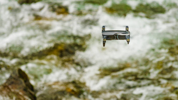 istock Drone flying over water nature 1177168506