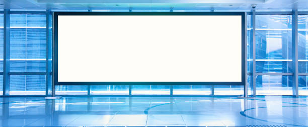 istock Advertisement mockup. Blank empty billboard inside a shopping mall or metro underground in Dubai, UAE. 1177168600