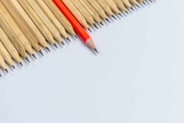 istock Different pencil standout show leadership concept. 1177168753