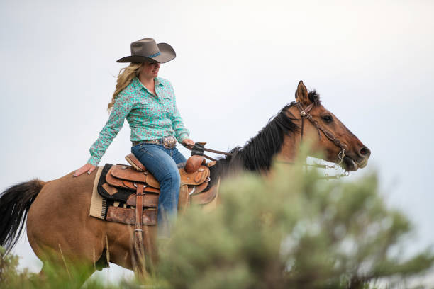istock Cowgirl Horseback Riding 1177169598
