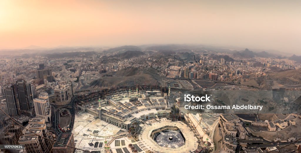 La mosquée sainte et la ville de La Mecque - Photo de La Mecque - Arabie Saoudite libre de droits