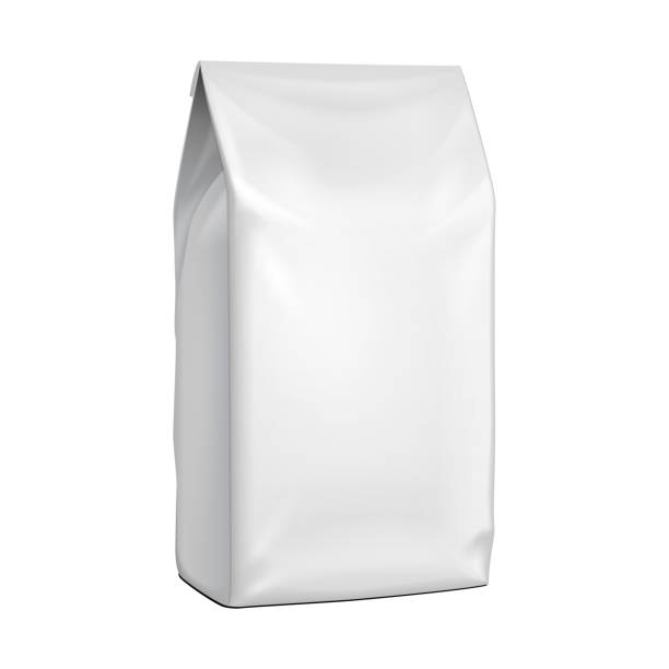 istock Blank Stand Up Pouch Snack Sachet Bag. Mock Up, Template. Illustration Isolated On White Background. Ready For Your Design. Product Packaging. Vector EPS10 1177172278