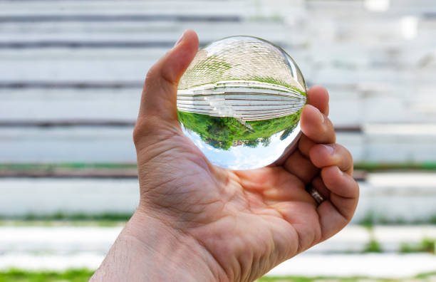 istock Rock stairs through the lensball 1177174380