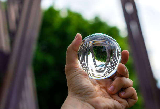 istock Metal arhitecture through the lensball 1177174614